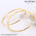 92435-Xuping красивые дамы 18k большие круглые серьги обруча